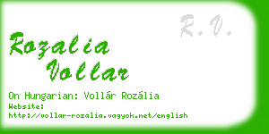 rozalia vollar business card