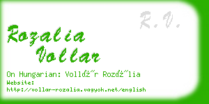 rozalia vollar business card